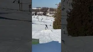 Sketchy switch frontboard on diving board #shorts #snowboarding