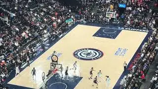 One of the Clippers players almost rebounded the ball