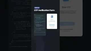 OTP verification form with HTML & CSS