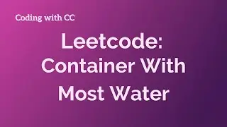 Container With Most Water - Leetcode #11 Java