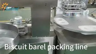 Kexf&ouml;rpackningslinje f&ouml;r hink, burk, flaskv&auml;gningsfyllning, varmfolief&ouml;rsegling, kapslingsmaskin