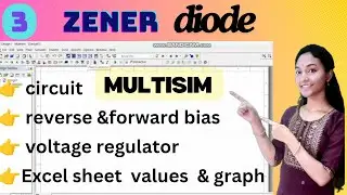 zener diode in , voltage regulator, forward bias and reverse bias in #multisim