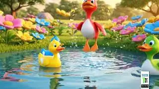 Five Little Ducks Colorful Rhymes for Kids 