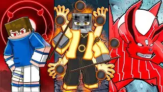 THE EVOLUTION OF NARUTO AND SASUKE LVL 9999+ IN MINECRAFT