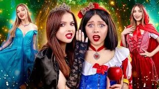 Princesses vs Evil Queen! Cinderella, Snow White & Red Riding Hood