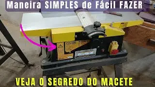 Como TROCAR a CORREIA da Plaina PDL 600 LYNUS Rapidamente em Menos 3 minutos. Dica Marcenaria