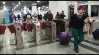 THE MARMARAY SUBWAY STATION REAL TIME PASSES