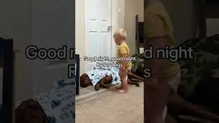 A Sweet Scene: Baby's Gentle Care for Sleeping Dog😭