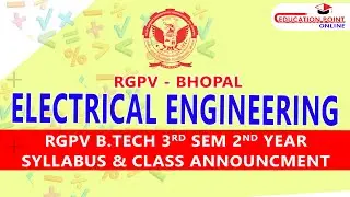 Electrical Engineering (EE) RGPV B.Tech 3rd Sem 2nd Year Syllabus  | RGPV EE B.Tech 3rd Sem Syllabus