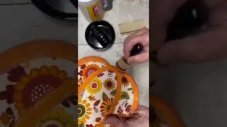 Dollar Tree pumpkin sign redo