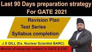 Last 90 Days strategy for GATE 2021 | J SGILL |