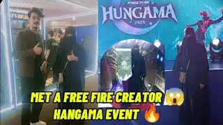I Went to Hangama Free Fire Event | MET A FREE FIRE CREATOR 😱|  Full Experience Vlog&rdquo;
