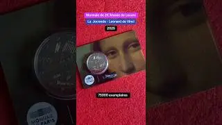 2 Euros mus&eacute;e de Louvre 2025 #lajoconde #monnaie #coin #2euro #euro