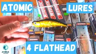 Atomic Lures for Flathead. Black and Gold Flathead Challenge. Episode 57