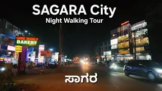 SAGARA | Walking & Exploring the Streets of Sagara Town | Night Walk