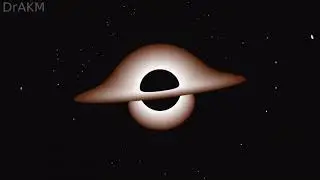gravitational lensing simulation of black hole with accretion disk in C++ (promo)