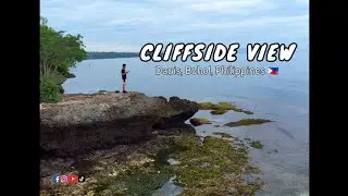Cliffside view beach, Dauis Bohol, Philippines 🇵🇭 #beach #bohol #resort #travel #fypシ 