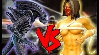 Flesh Pit Mileena Army Vs Aliens - Epic Battle - Mortal Kombat Costume Skin Mod