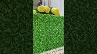 Gard Verde Artificial din Plasa Metalica si Iarba Artificiala VIVODECOR