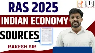 RAS Mains 2025 | RAS Mains Indian Economy | RAS Main Sources Of Indian Economy | By Rakesh Sir