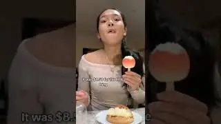 Peach Ice Cream #howto #peachicecream #supermarketfinds #viralshorts #viralfood #asiansnacks #asmr