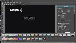 Grass Valley EDIUS Pro - 11) Creating a simple title