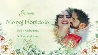 Floral and Watercolor Wedding Invitation