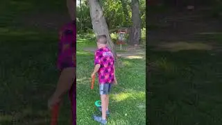 9 Yr Old Brinlee Bell @ Brewer Park Disc Golf Course playing Grand Rapids Dogs of Disc PDGA DGPT FUN
