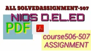#Niosdled.#course507.assignment.answer