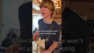 When the drummer won&rsquo;t let you end the song #indieband #bandfunny #bandvideo