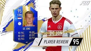 TOTS FRENKIE DE JONG REVIEW (95) THE ROLLS ROYCE OF MIDFIELDERS! FIFA 19 Ultimate Team