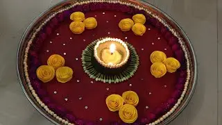 Aarti Thali Decoration/Pooja thali Decoration for your special Festival