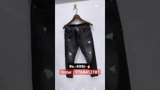 Imp Pattern Jeans Rs: 499/-🔥 | Basic Torn Jeans | Pattern Jeans #shorts #jeans #pattern #viral