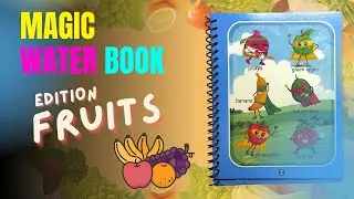 Magic Water Book, Coloring edition fruits