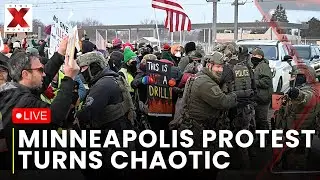 Minneapolis LIVE:Anti-ICE Protesters Force Far-Right Group To Retreat At Minneapolis Rally| ICE Live
