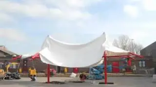 Keep It Kool Tensile Structure Installation