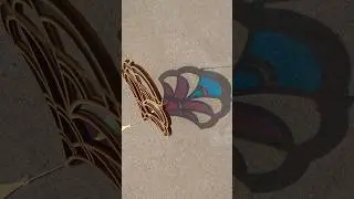 Using the @xToollaser P2 to turn my Art Deco pattern into an acrylic and wood suncatcher.