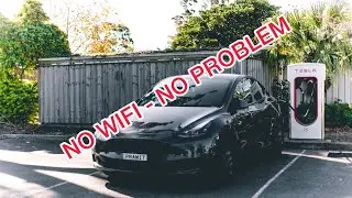 Tesla Model Y Software Update With No WiFi