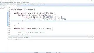 2D Arrays in Java (Matrix)