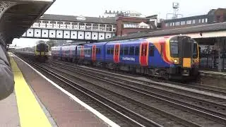 444014 & 444024 passing Eastleigh at speed (14/04/23)