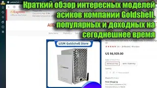 Краткий обзор интересных моделей асиков Goldshell, популярных и доходных на сегоднешнее время