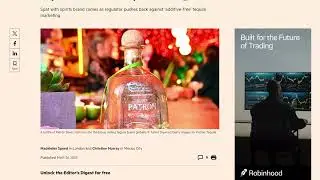 NEWS: Bacardi was blocked from exporting Patr&oacute;n in dispute with Mexican tequila watchdog