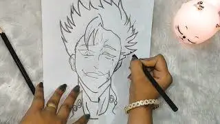 How to make Ryomen Sukuna from jujutsu kaisen #sukuna #jujutsukaisen #ryomensukuna #drawing #art 