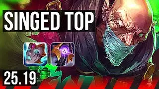 SINGED vs AATROX (TOP) | Rank 2 Singed, 1300+ games, Comeback | EUW Challenger | 25.19