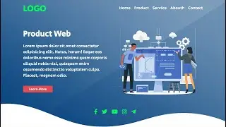 Landing Page Product Web | Html, CSS, Font Awesome