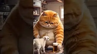 Котик готовит #Neuroaiclips #Neuro #ai #clips #нейросети #смешно #приколы #видео #клипы #котики