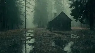 Relaxing Cabin Rain Sounds with Fireplace 🔥 The Warm Glow of Rain | Calm Dreams & Sleep 🌲