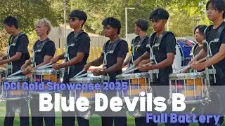 Blue Devils B Battery 2025 - In the Lot @ DCI Gold Showcase