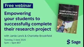 Webinar: Empowering your students to successfully complete their research project