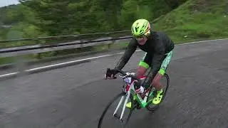 Leonardo Olmi at Giro-E 2021 descending Calla Pass Tuscany.